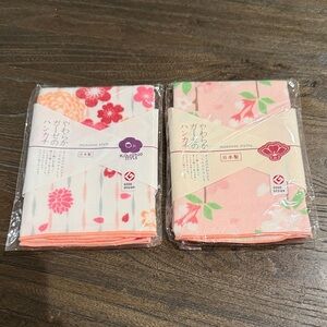 Floral Japanese Style Handkerchief Set